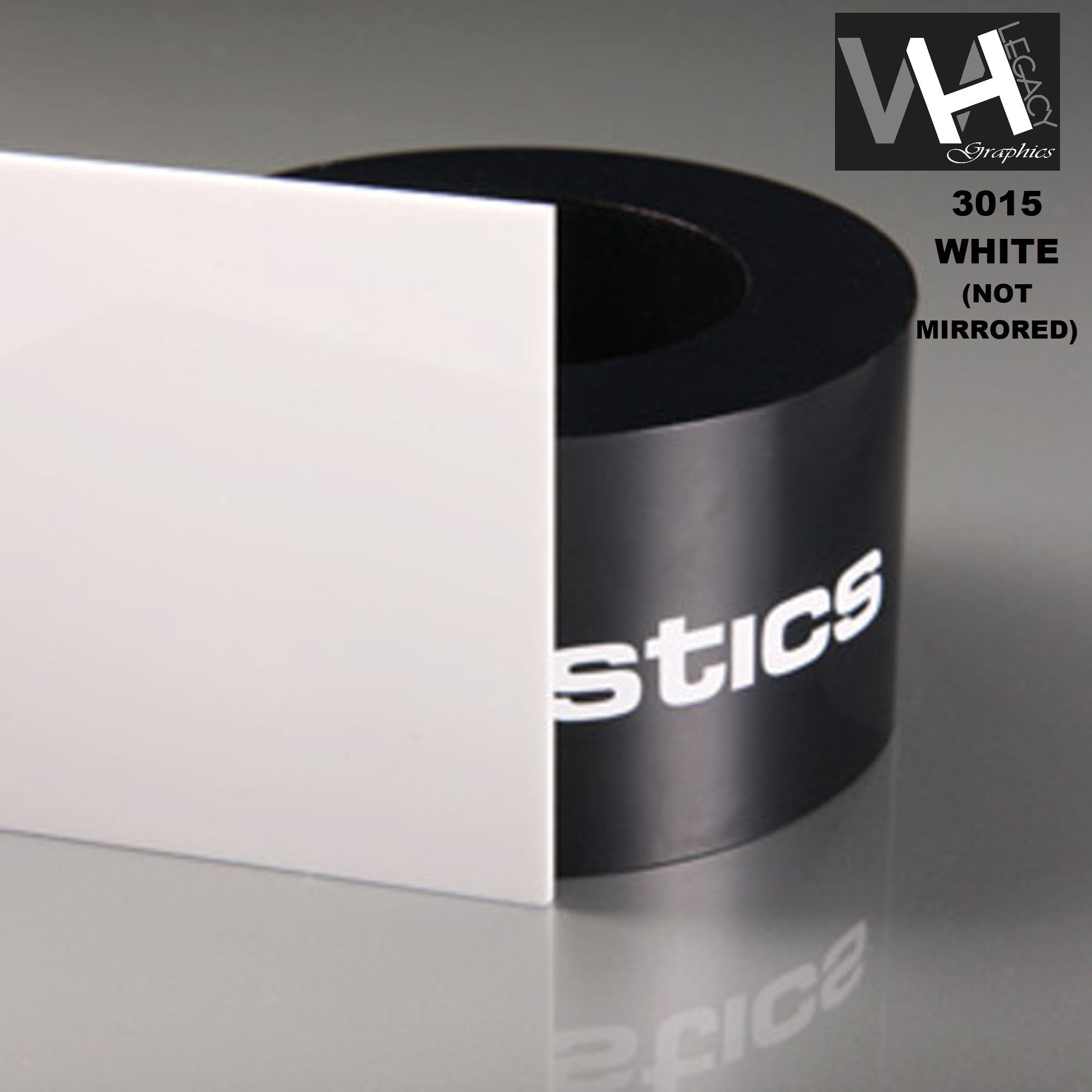 3015 White Blank Acrylic Sheet - 12 IN X 24 IN