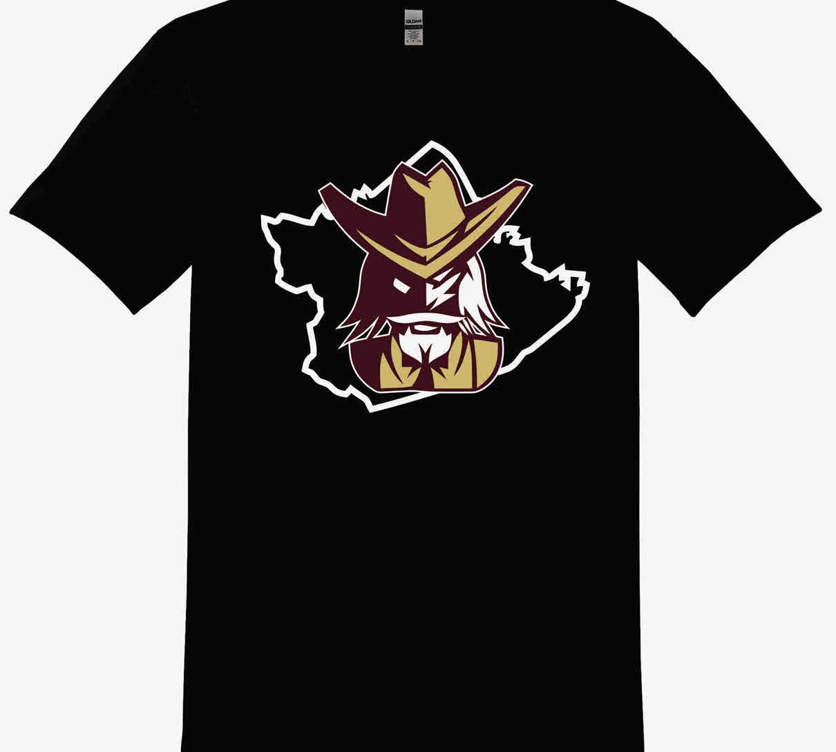 Bourbon County Colonels - Colonel Outline T-Shirt