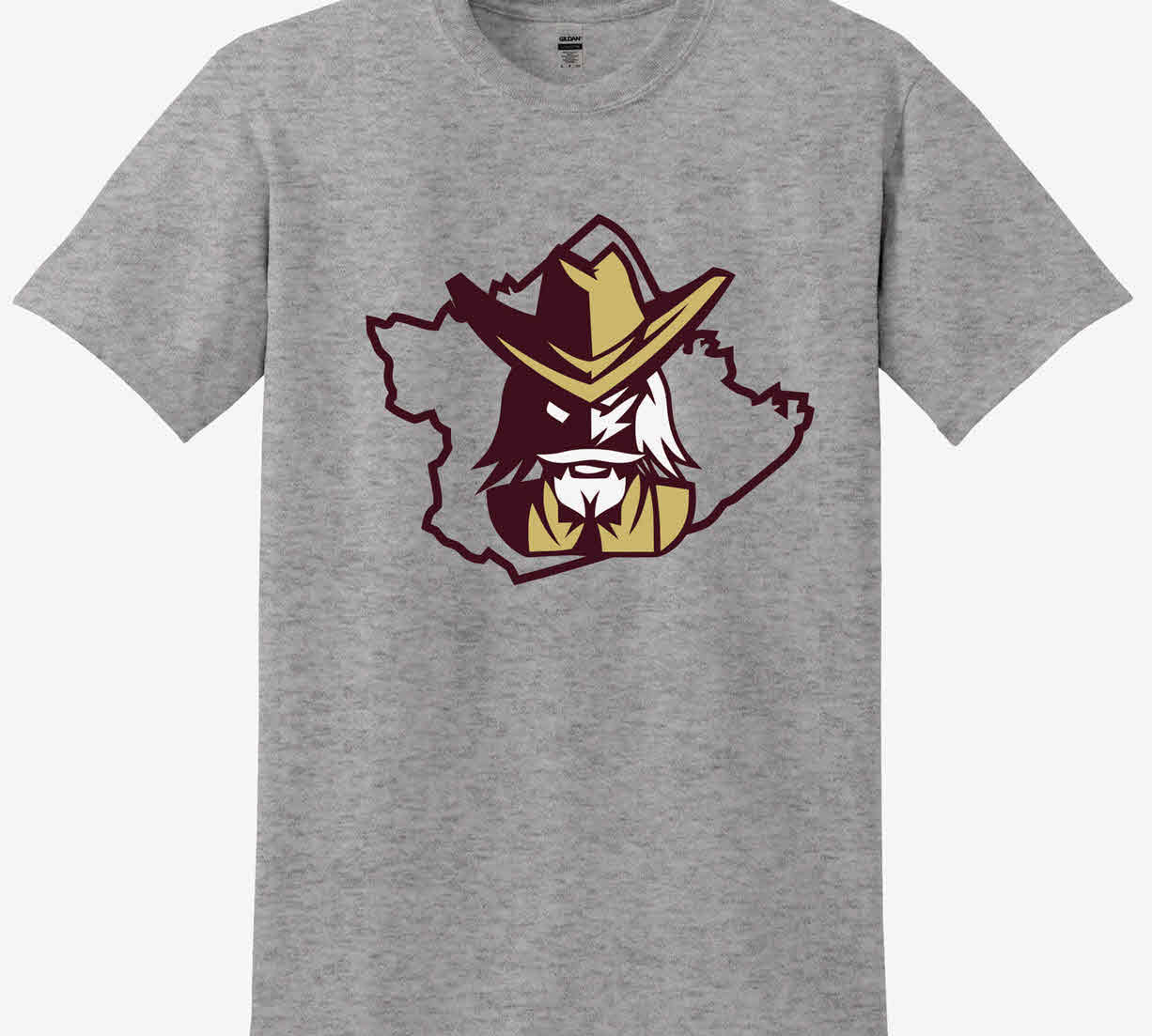 Bourbon County Colonels - Colonel Outline T-Shirt