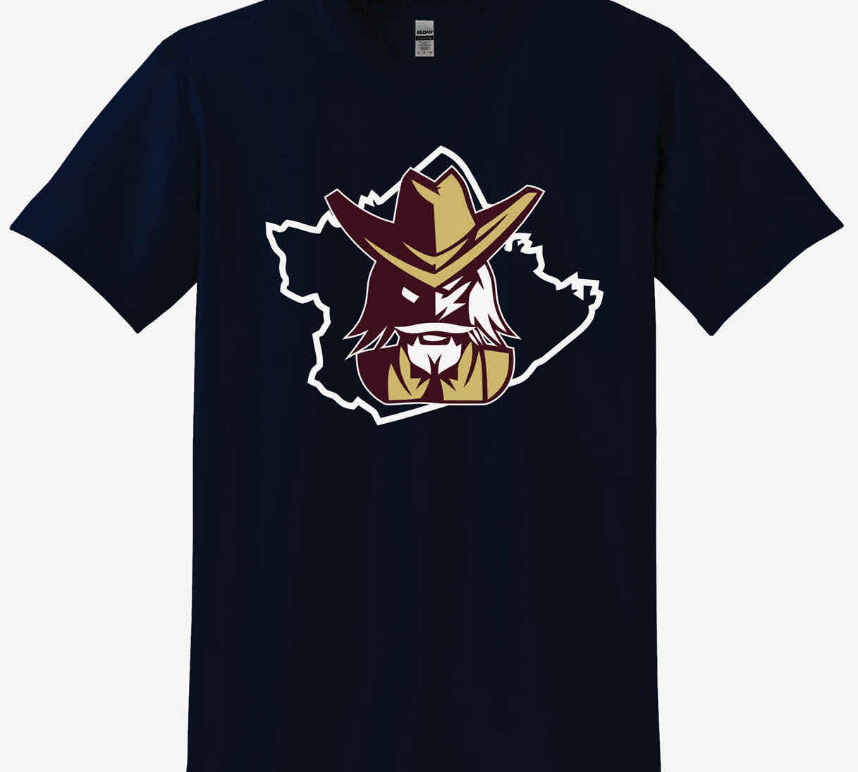 Bourbon County Colonels - Colonel Outline T-Shirt