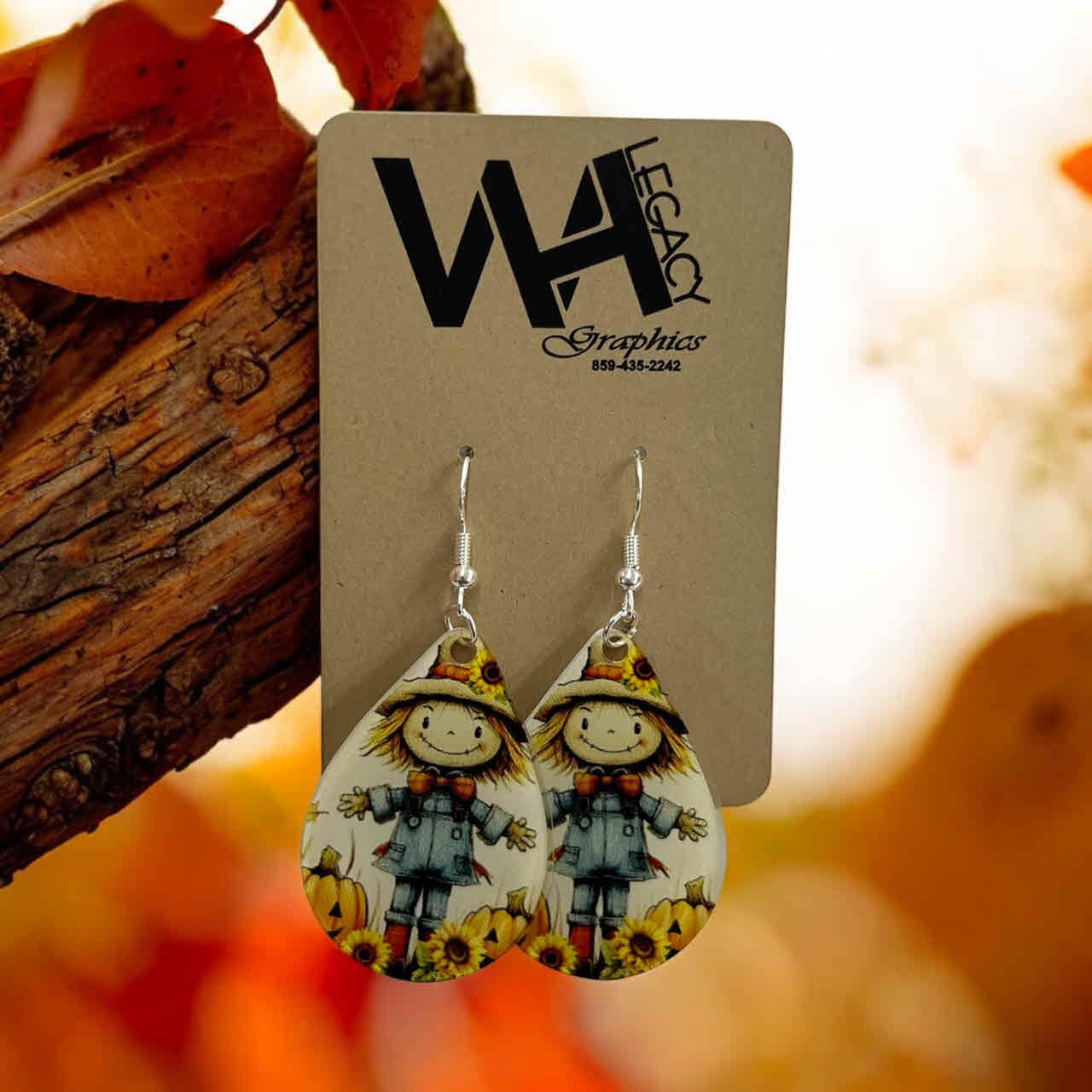 Friendly Scarecrow Earrings - Autumn & Fall Collection