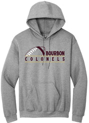 Bourbon County Football Hoodie Bourbon Colonel