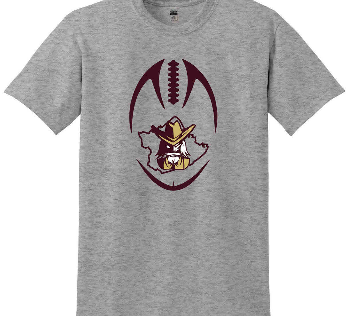 Bourbon County Colonels Football Outline Colonel V2