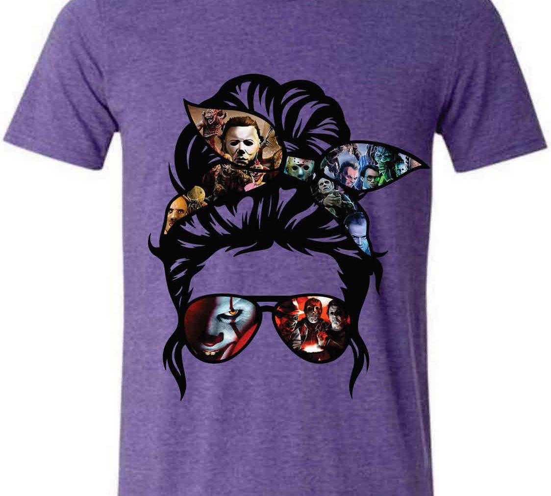 HalloweenMessyBunSoftStyleTShirtheatherpurple.jpg