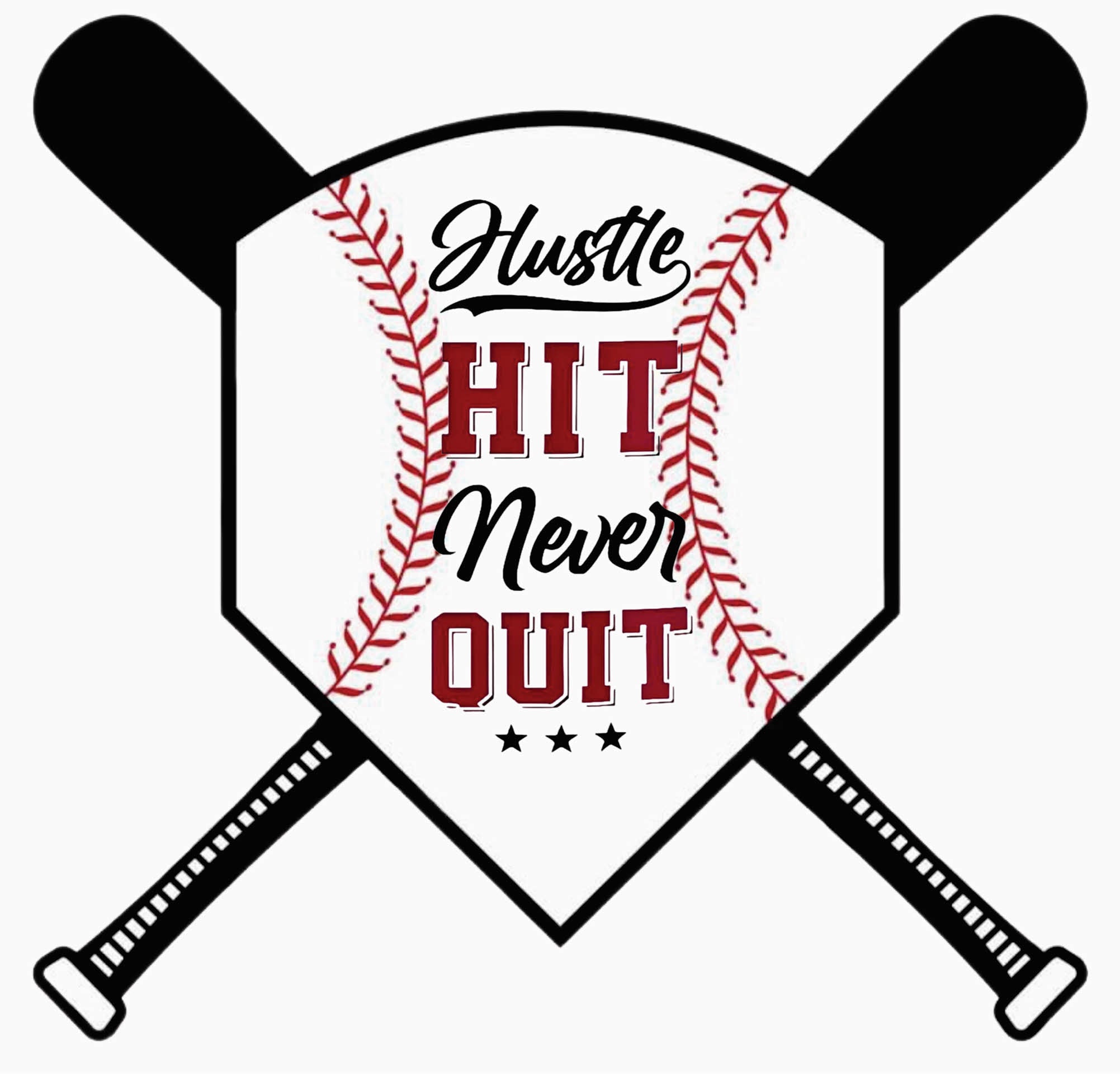 Hustle Hit Never Quit - Sports DTF