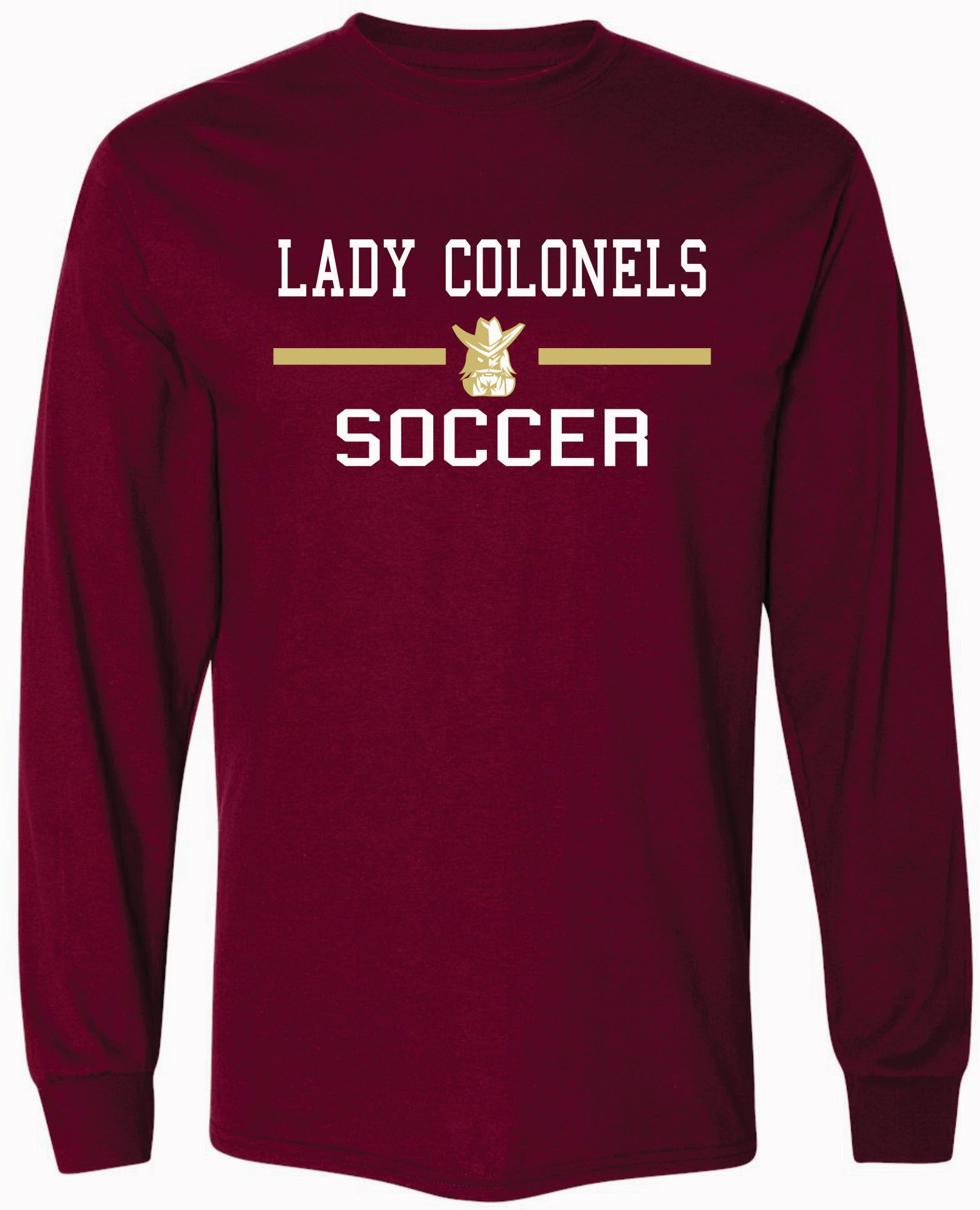 Bourbon County Lady Colonels Soccer Long Sleeve T-Shirt