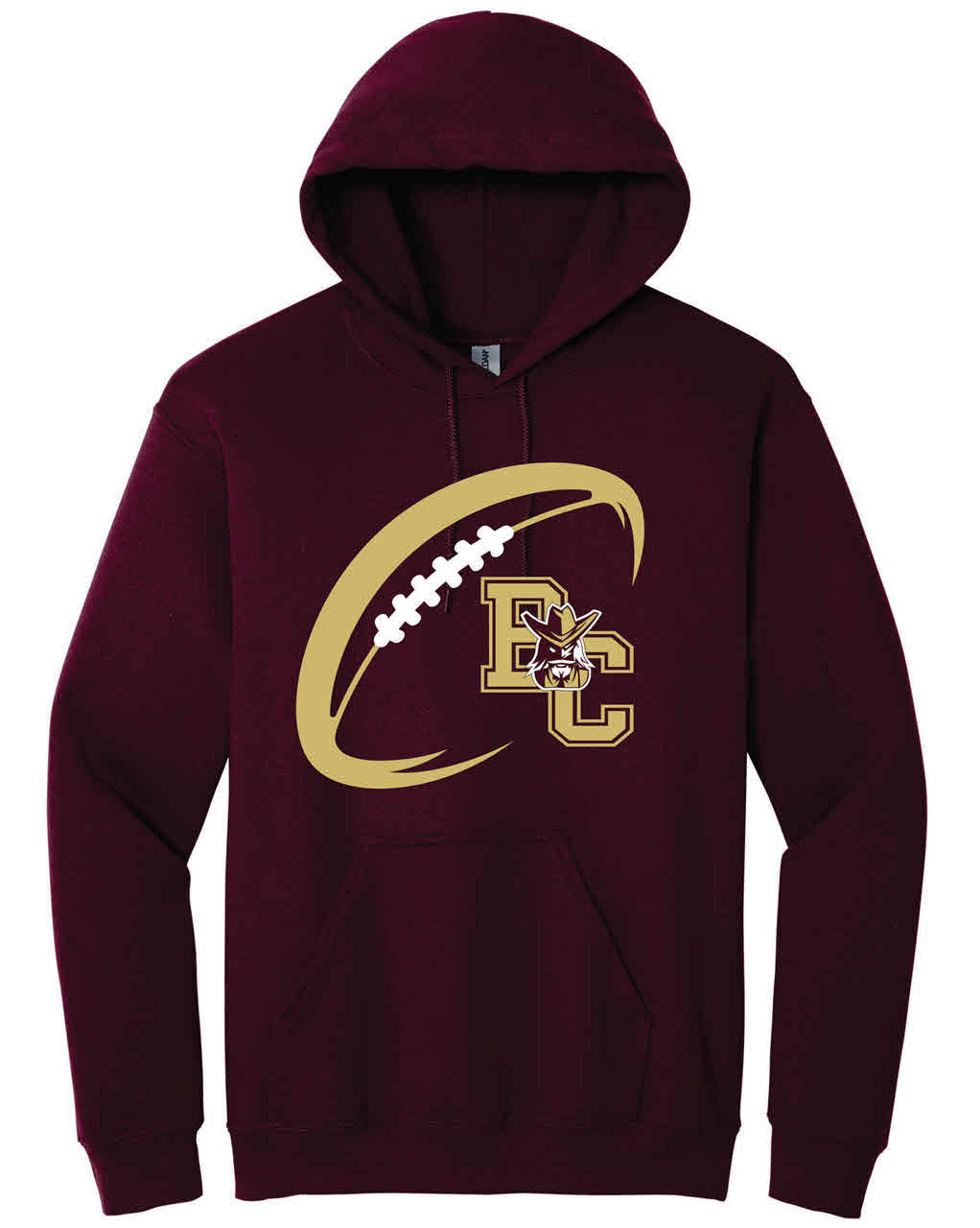 Bourbon County Football Hoodie BC Colonel