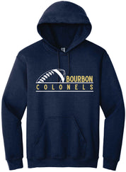 Bourbon County Football Hoodie Bourbon Colonel
