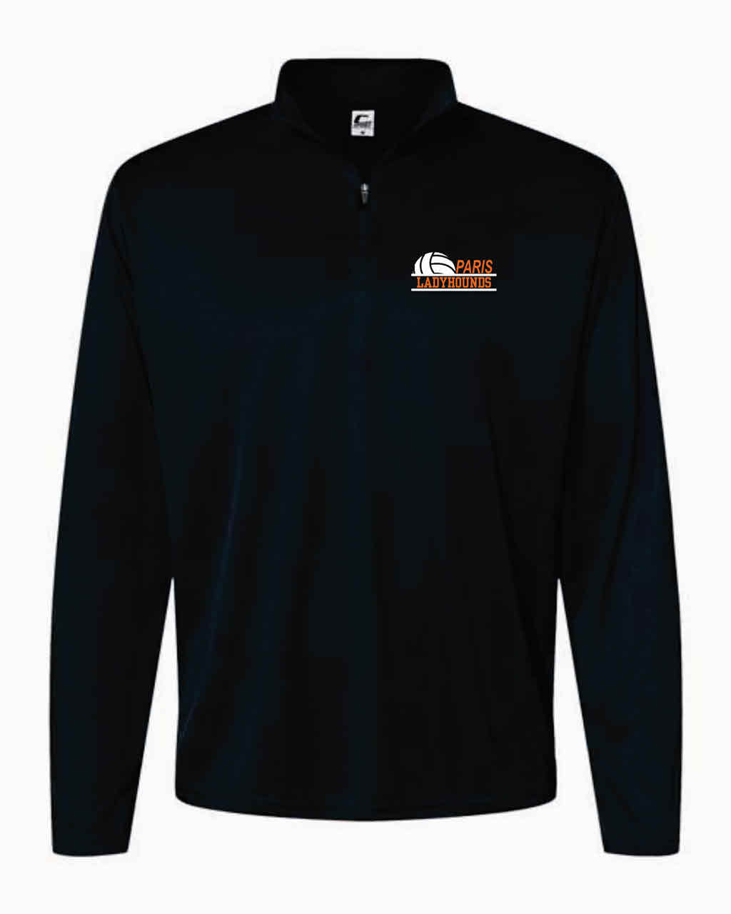 Paris Ladyhounds Volleyball Dri-fit Quarter Zip Long Sleeve Small Logo