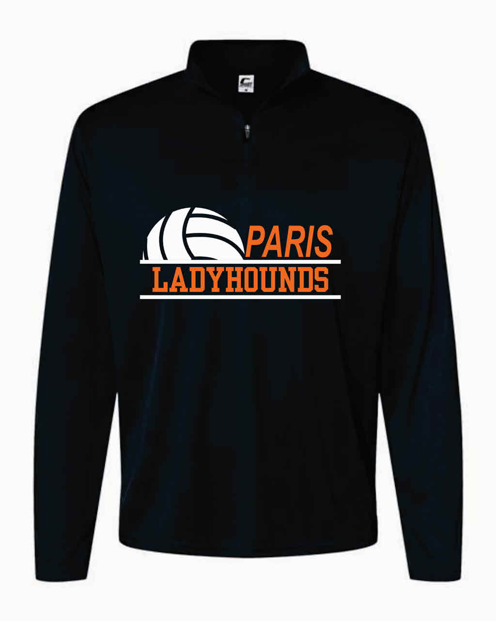 Paris Ladyhounds Volleyball Dri-fit Quarter Zip Long Sleeve