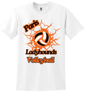 Paris Ladyhounds Volleyball Attack T-shirt