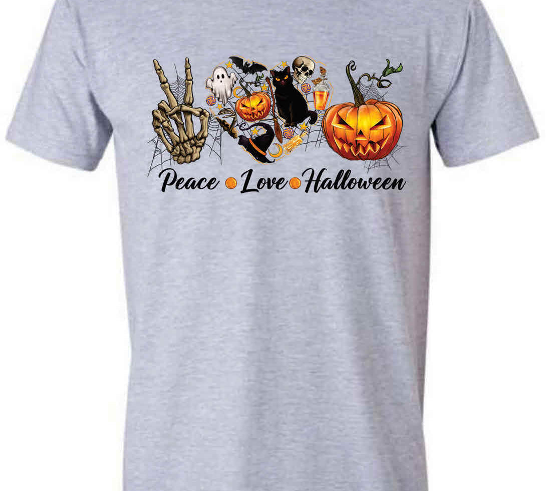 PeaceLove_HalloweenSoftStyleTShirtsportgray.jpg