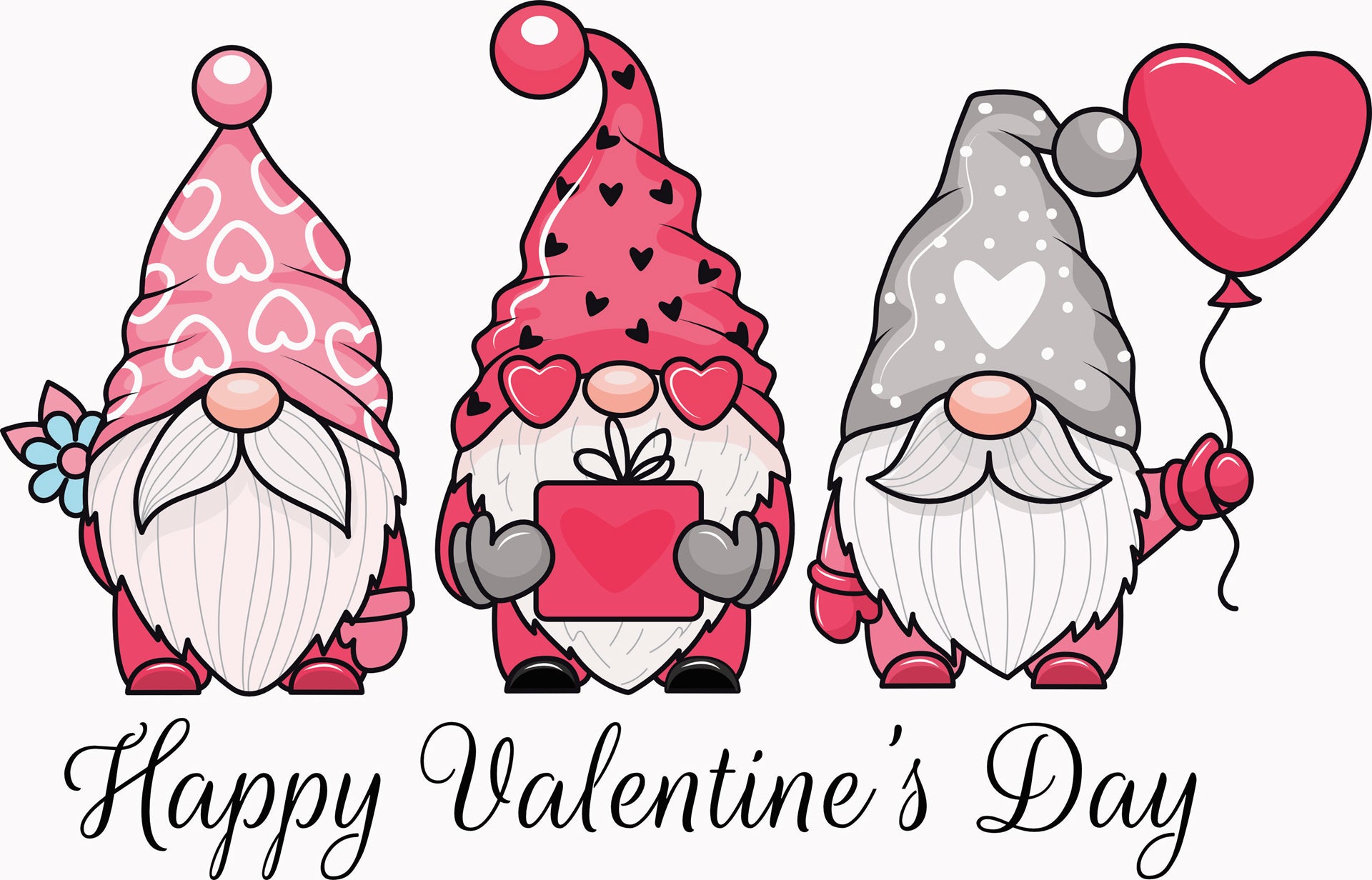 Gnomes Happy - Valentine's Day DTF