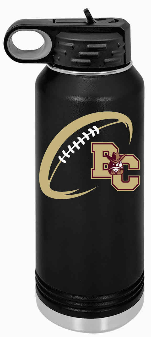 Bourbon County Football Water Bottle