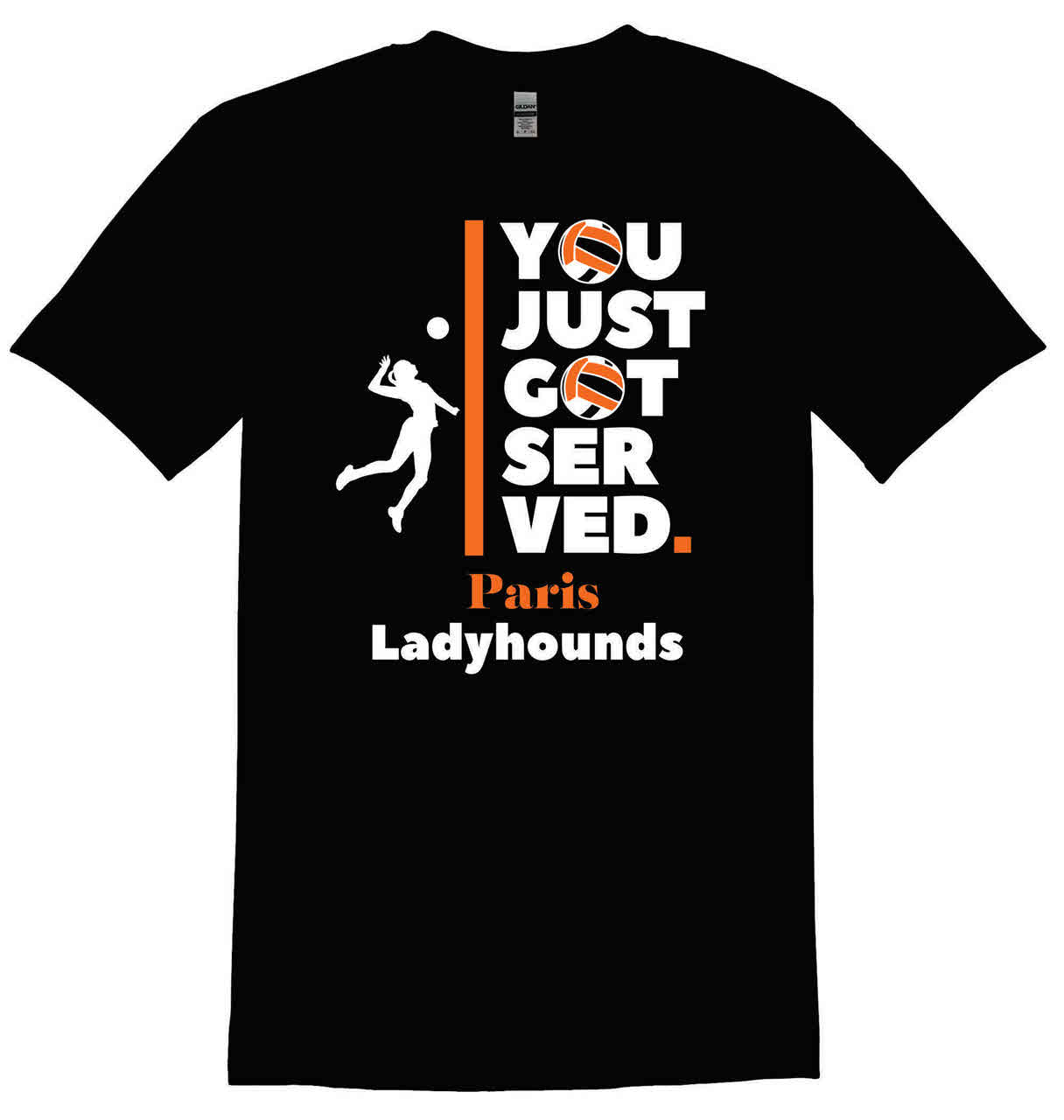 Paris Ladyhounds Volleyball You Got Served T-shirt