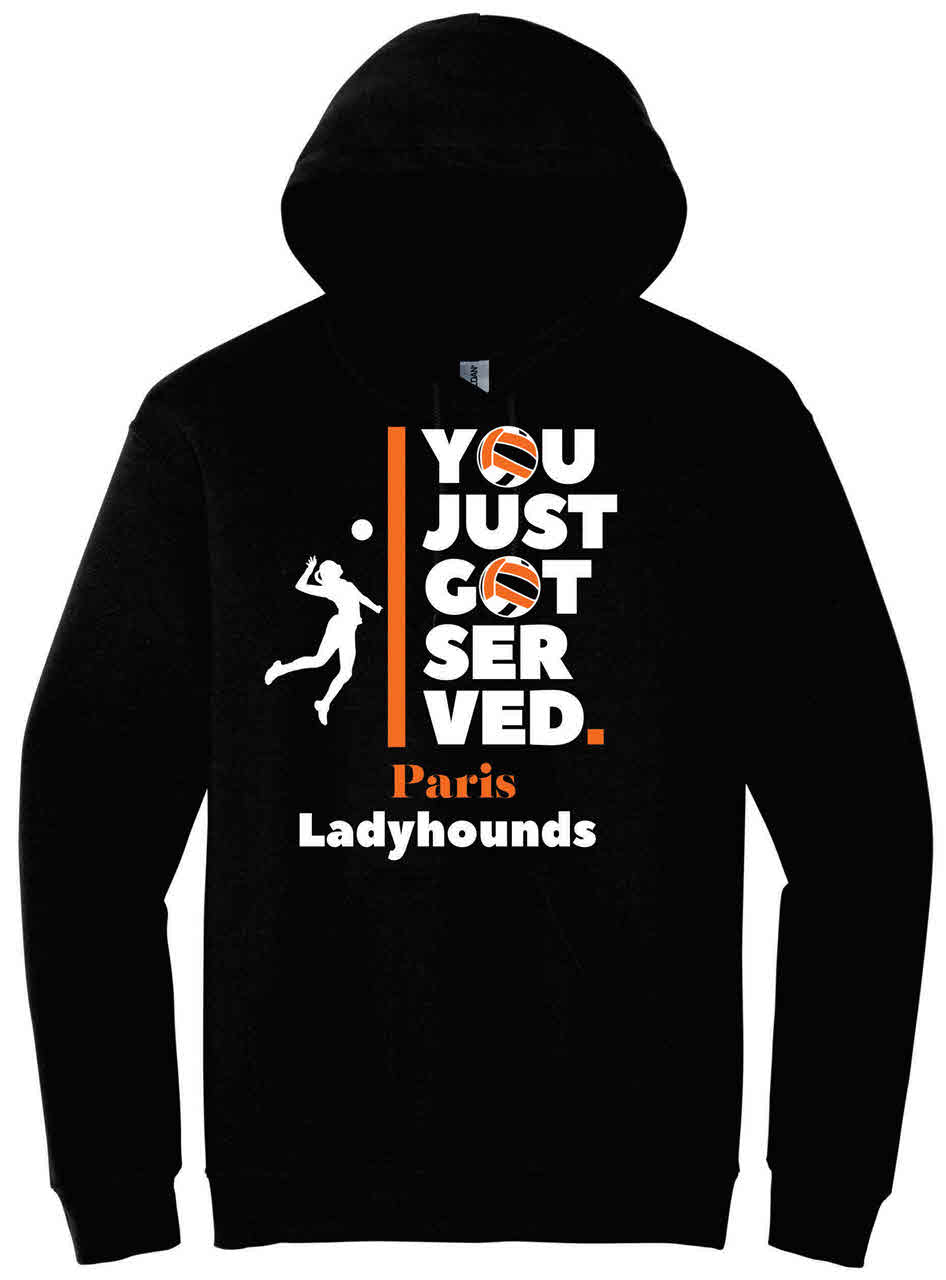 Paris Ladyhounds Volleyball You Got Served Hoodie